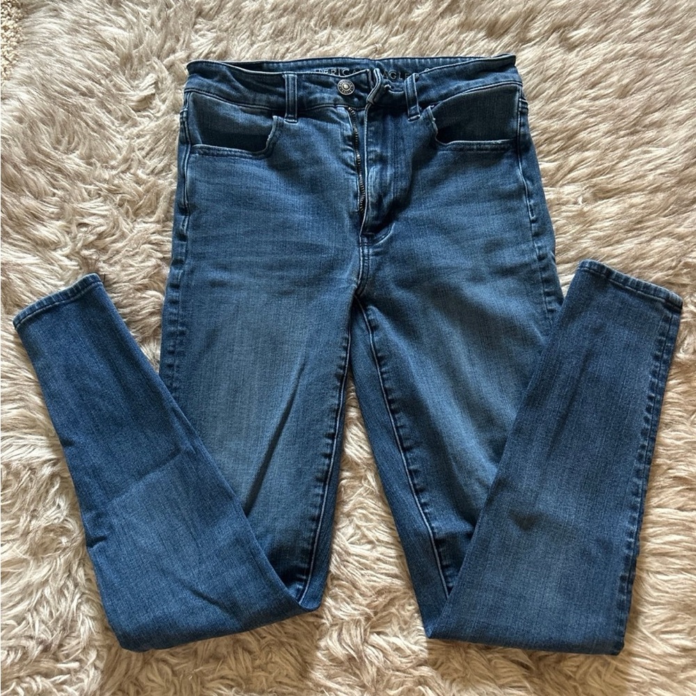 American Eagle Outfitters Dark Blue Skinny Jeans